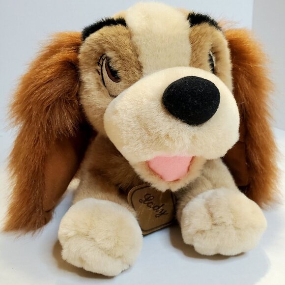 Disney Lady Plush Dog Stuffed Animal 12" Cocker Spaniel Long Ears Soft Cuddly To - Picture 2 of 12